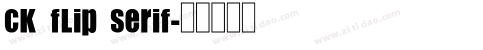 CK Flip Serif字体转换